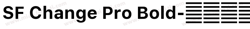 SF Change Pro Bold字体转换